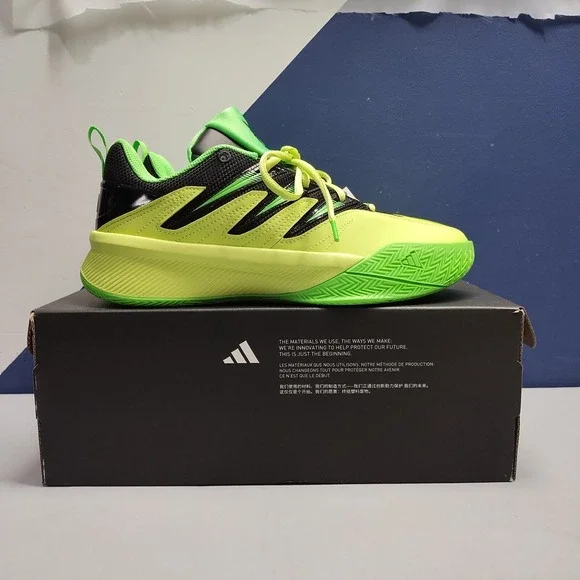 Adidas Dame‎ Certified 3 Basketball Sports Sneakers Mens US 8 Green Black JI1542